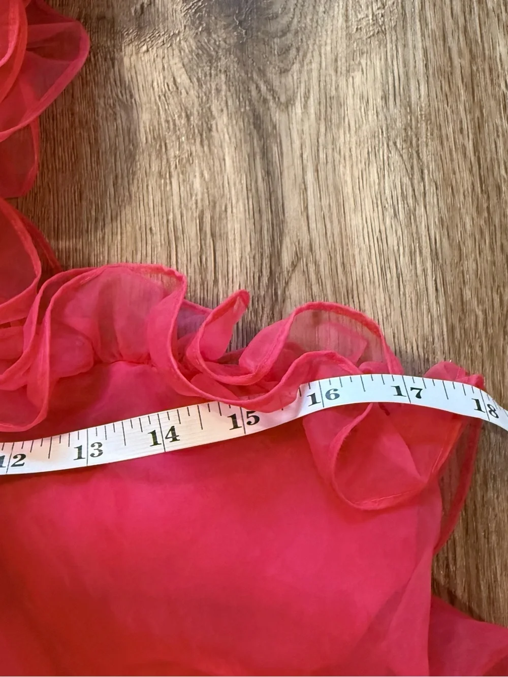 Lovers + Friends Capri Mini Dress Size S Hot Pink Halter Babydoll Organza Party